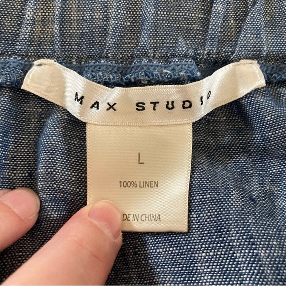 Max Studio Denim Blue Midi Skirt - Picture 3 of 7